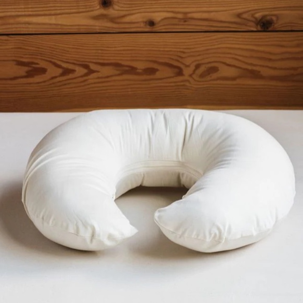 Holy Lamb Organics Organic Cotton & Wool U-Shaped Nursing Pillow and Cover